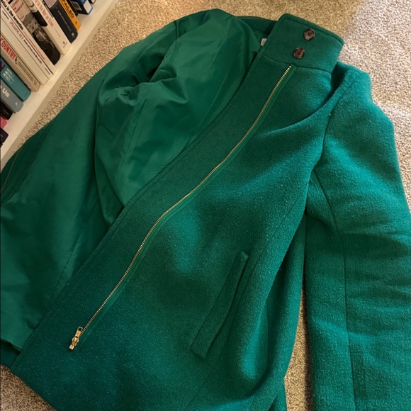 J. Crew Green Wool Coat - Picture 7 of 7